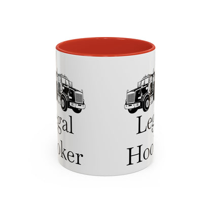 Legal H**ker Heavy Tow Truck 2-Tone Coffee Mug