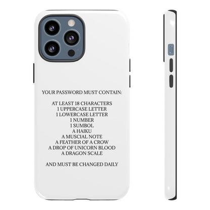 Password iPhone Case