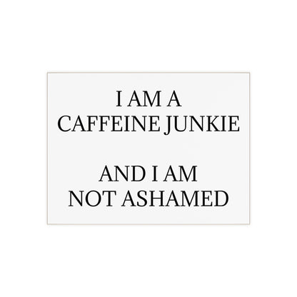 Caffeine Junkie Ceramic Photo Tile