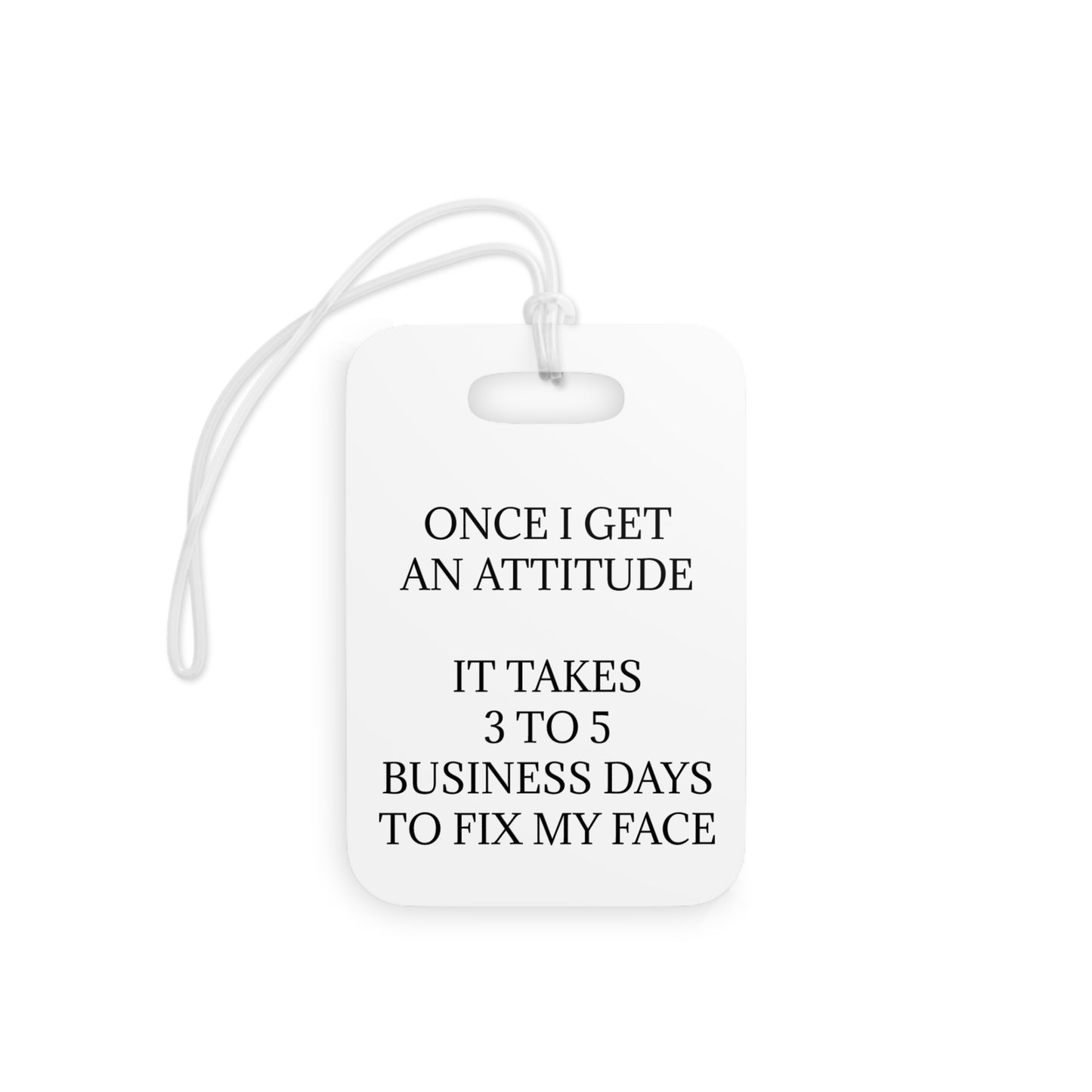 Fix My Face Luggage Tag