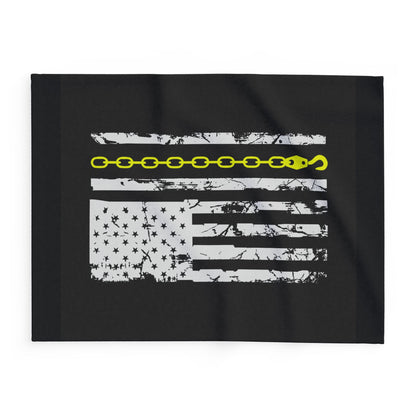 Thin Yellow Line Arctic Fleece Blanket