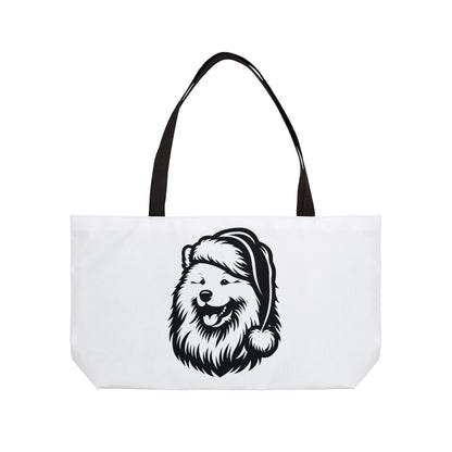 Santa Paws Samoyed Weekender Tote Bag