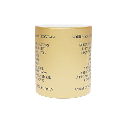 Password Metallic Coffee Mug