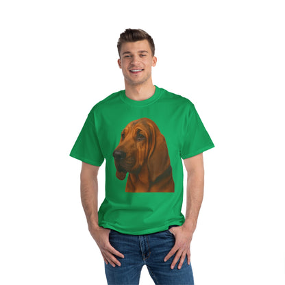 Bloodhound Head Men's Short-Sleeve Crewneck Tee