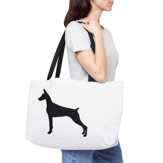 Doberman Silhouette Weekender Tote Bag