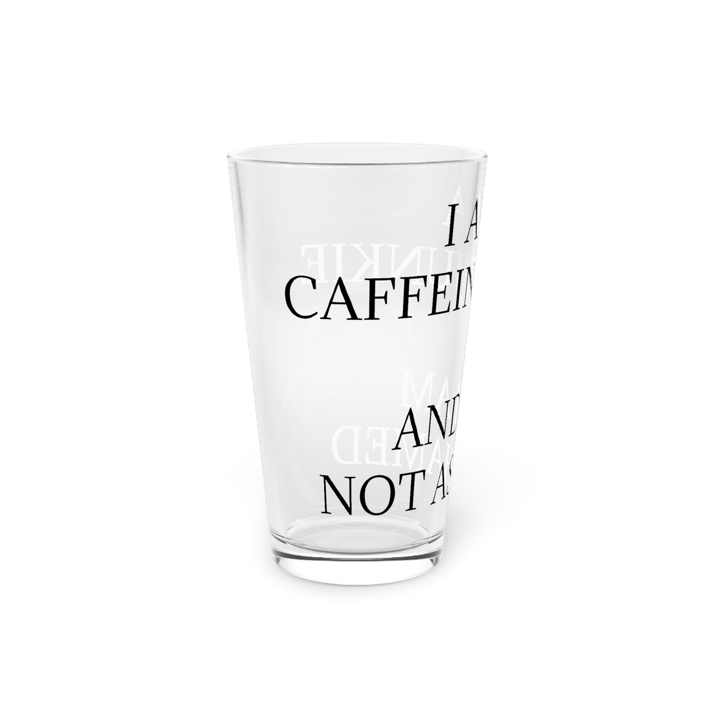 Caffeine Junkie Drinking Glass