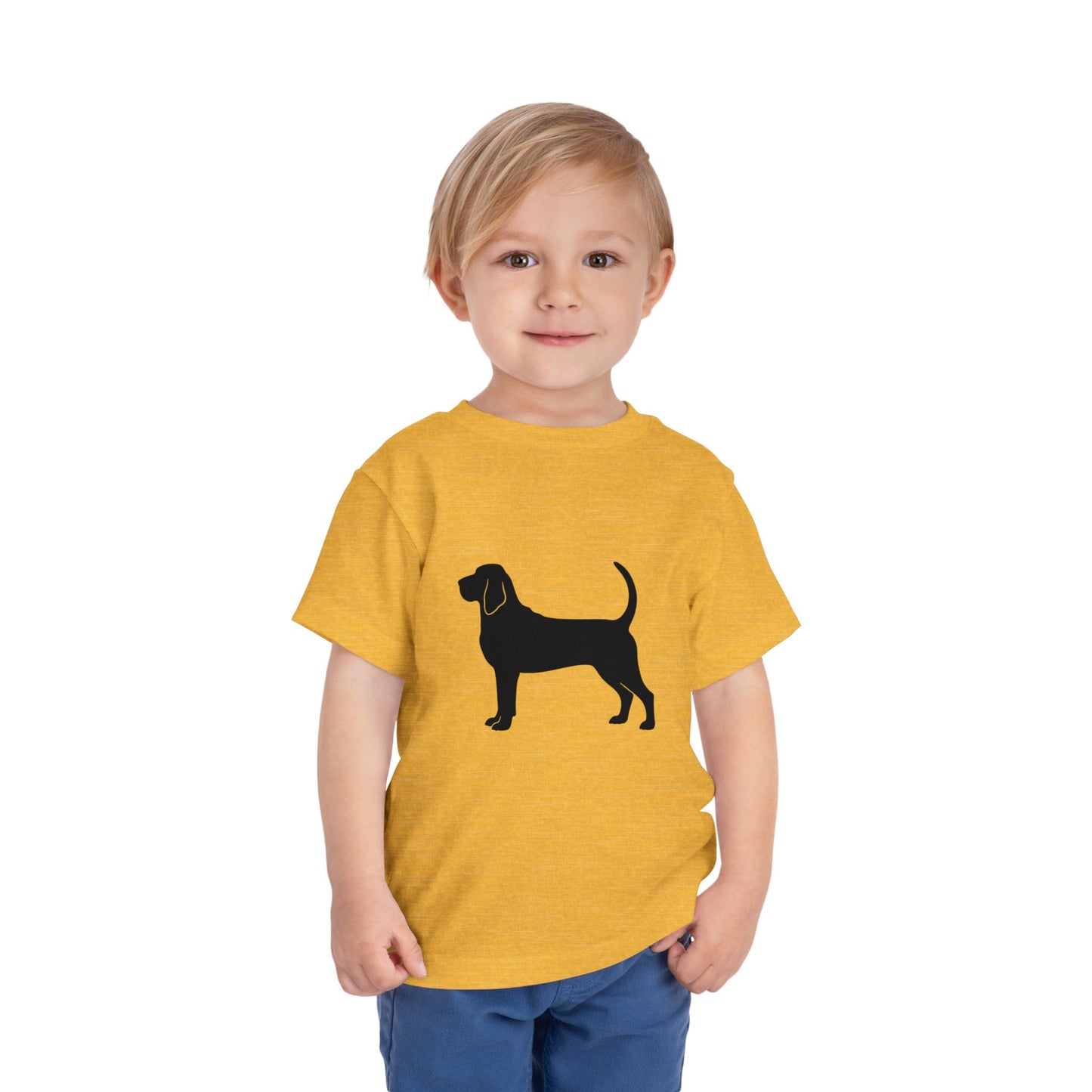 Bloodhound Silhouette Toddler Unisex Short Sleeve Crewneck Tee