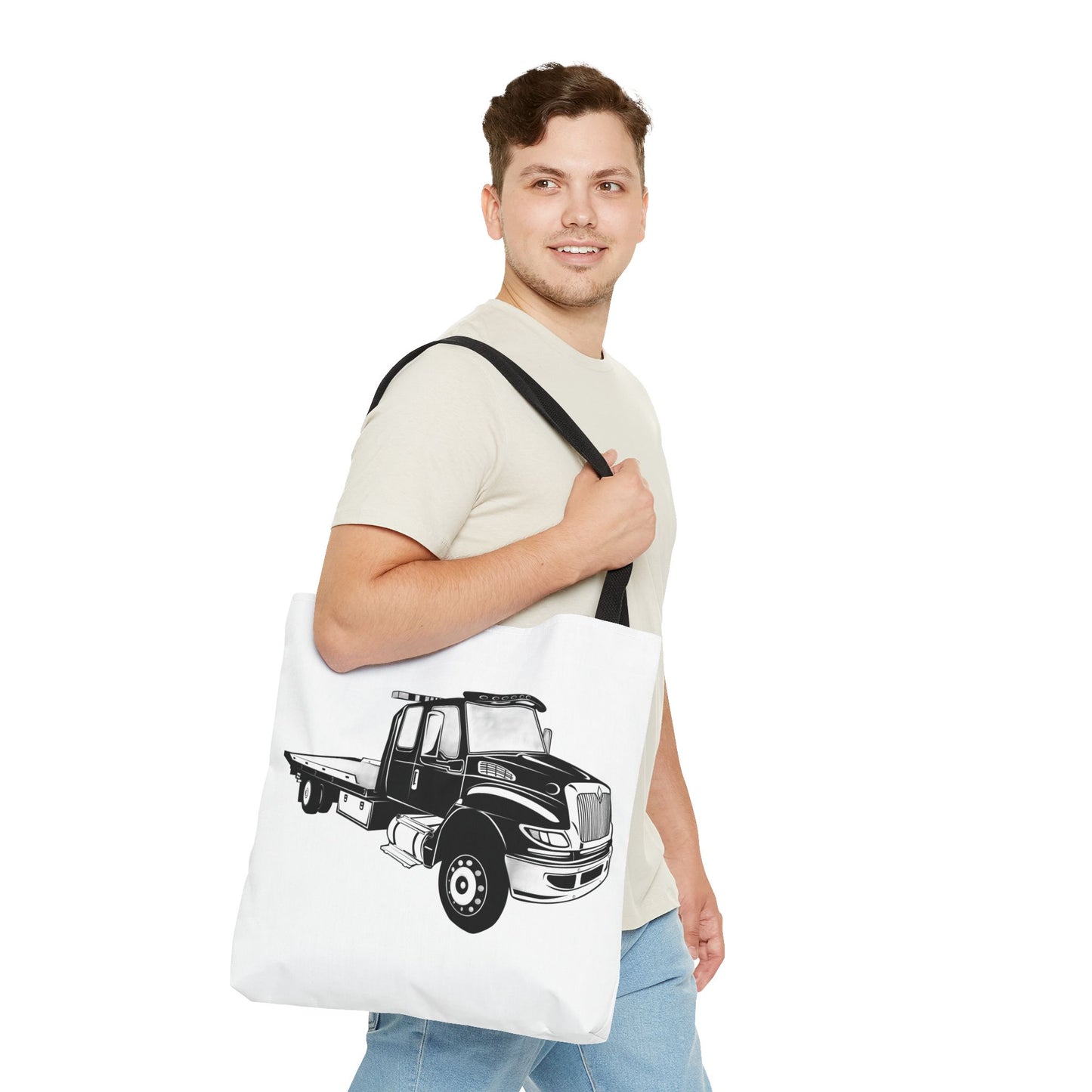 Flatbed Tow Truck Tote Bag