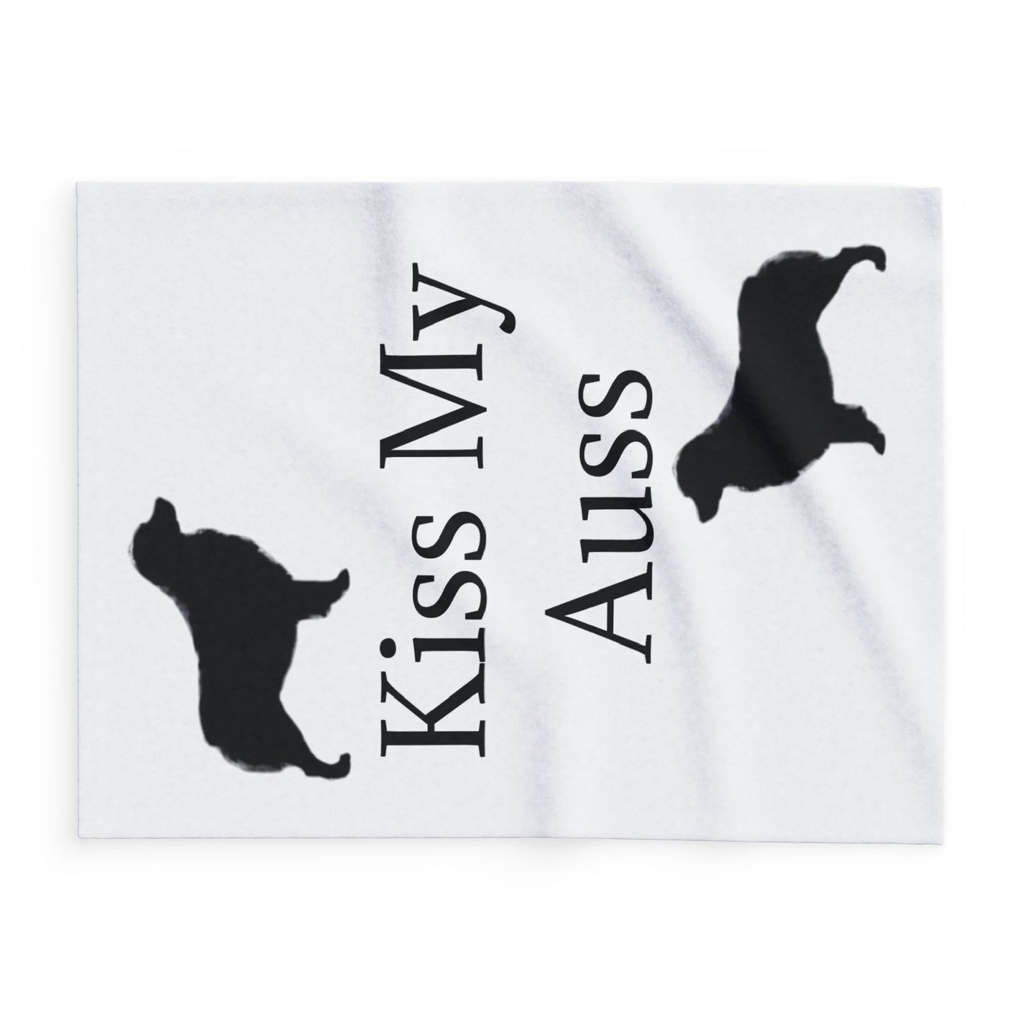 Kiss My Auss Arctic Fleece Blanket