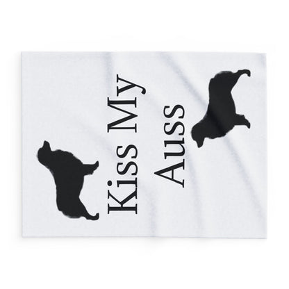 Kiss My Auss Arctic Fleece Blanket