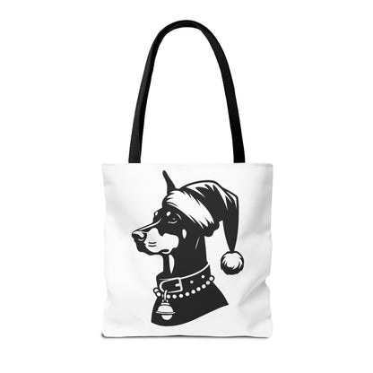 Santa Paws Doberman Tote Bag