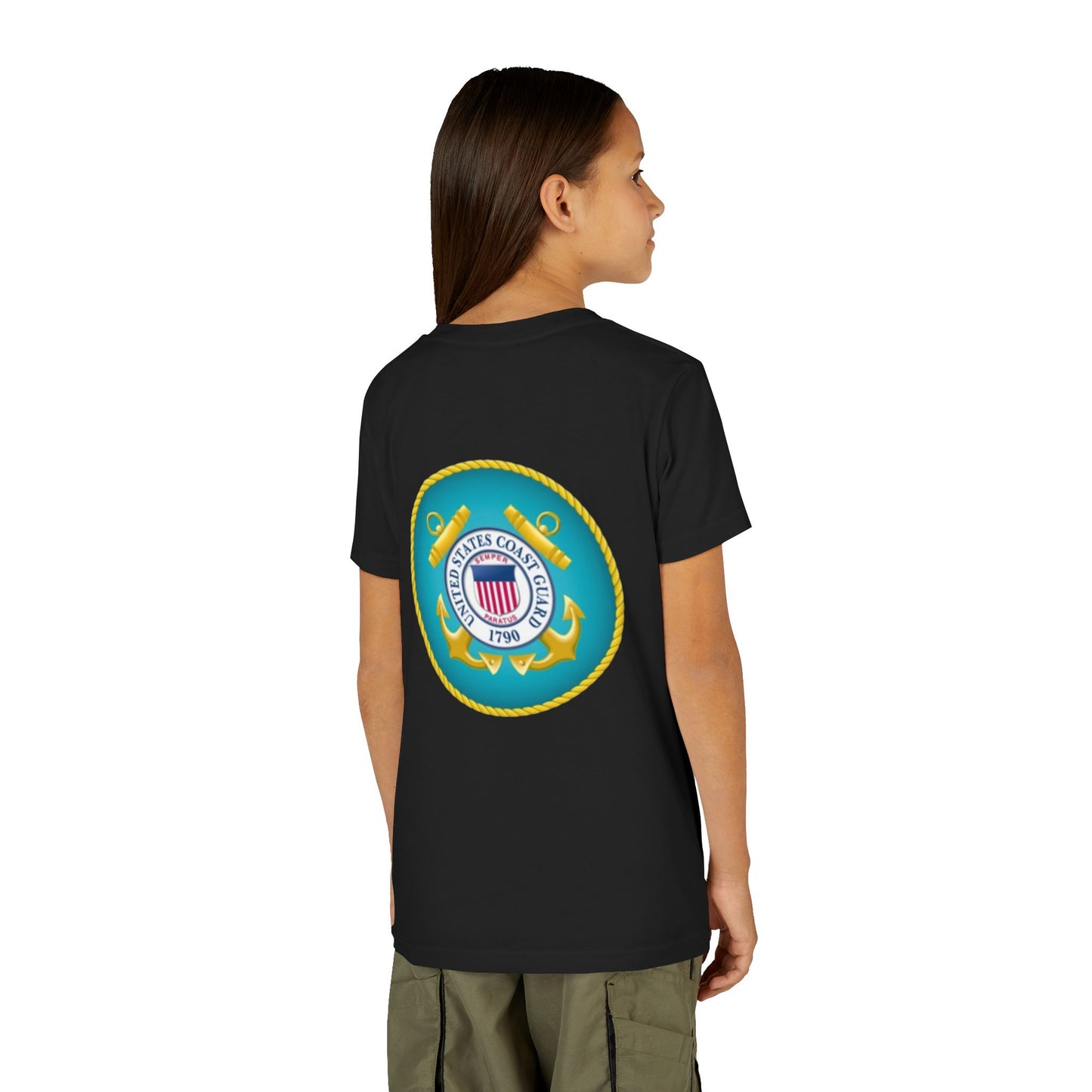 US Coast Guard Youth Unisex Short Sleeve Crewneck Tee