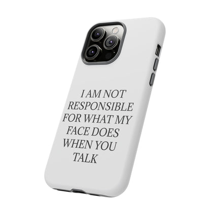 When You Talk iPhone Case