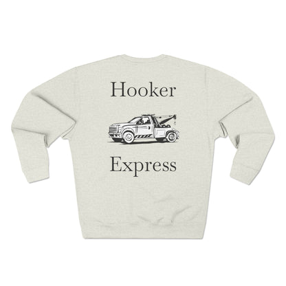 H**ker Express Wheel Lift Tow Truck Unisex Crewneck Sweatshirt