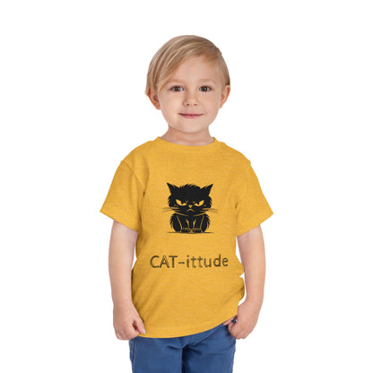 CAT-itude Toddler Unisex Short Sleeve Crewneck Tee