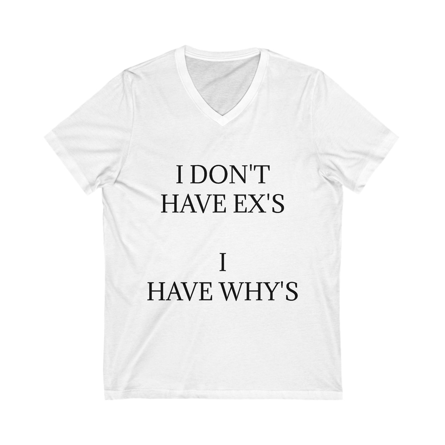 X's And Y's Unisex Short Sleeve V-Neck Tee