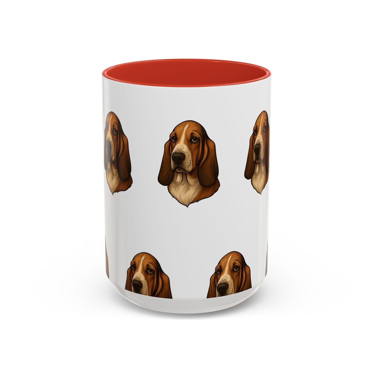 Basset Hound Head 2-Tone Coffee Mug