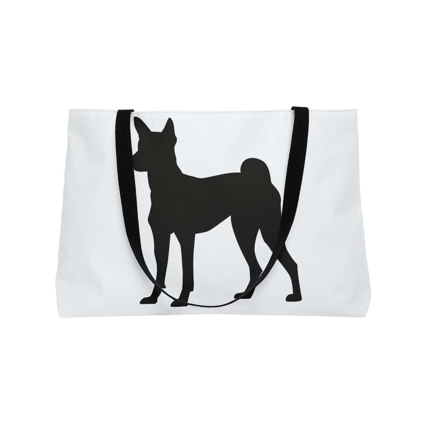 Basenji Silhouette Weekender Tote Bag