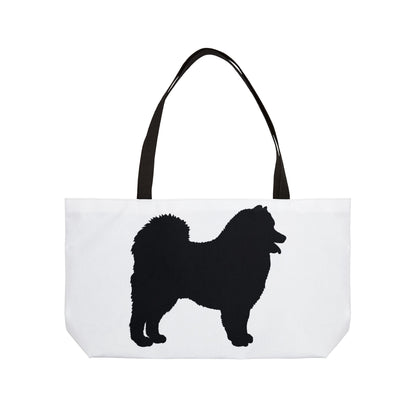 Samoyed Silhouette Weekender Tote Bag