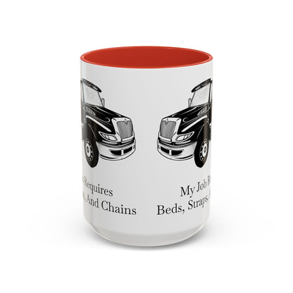 Beds, Straps, And Chains 2-Tone Coffee Mug