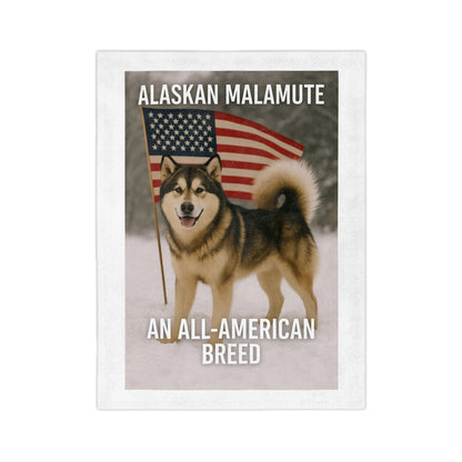 All-American Breed Velveteen Microfiber Blanket