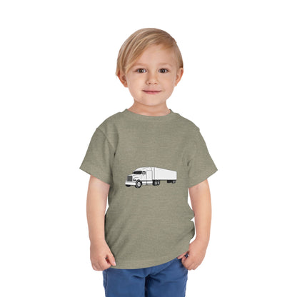 Semi Truck Toddler Unisex Short Sleeve Crewneck Tee