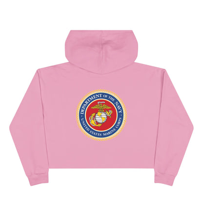 US Marine Corps Women's Crop Hoodie