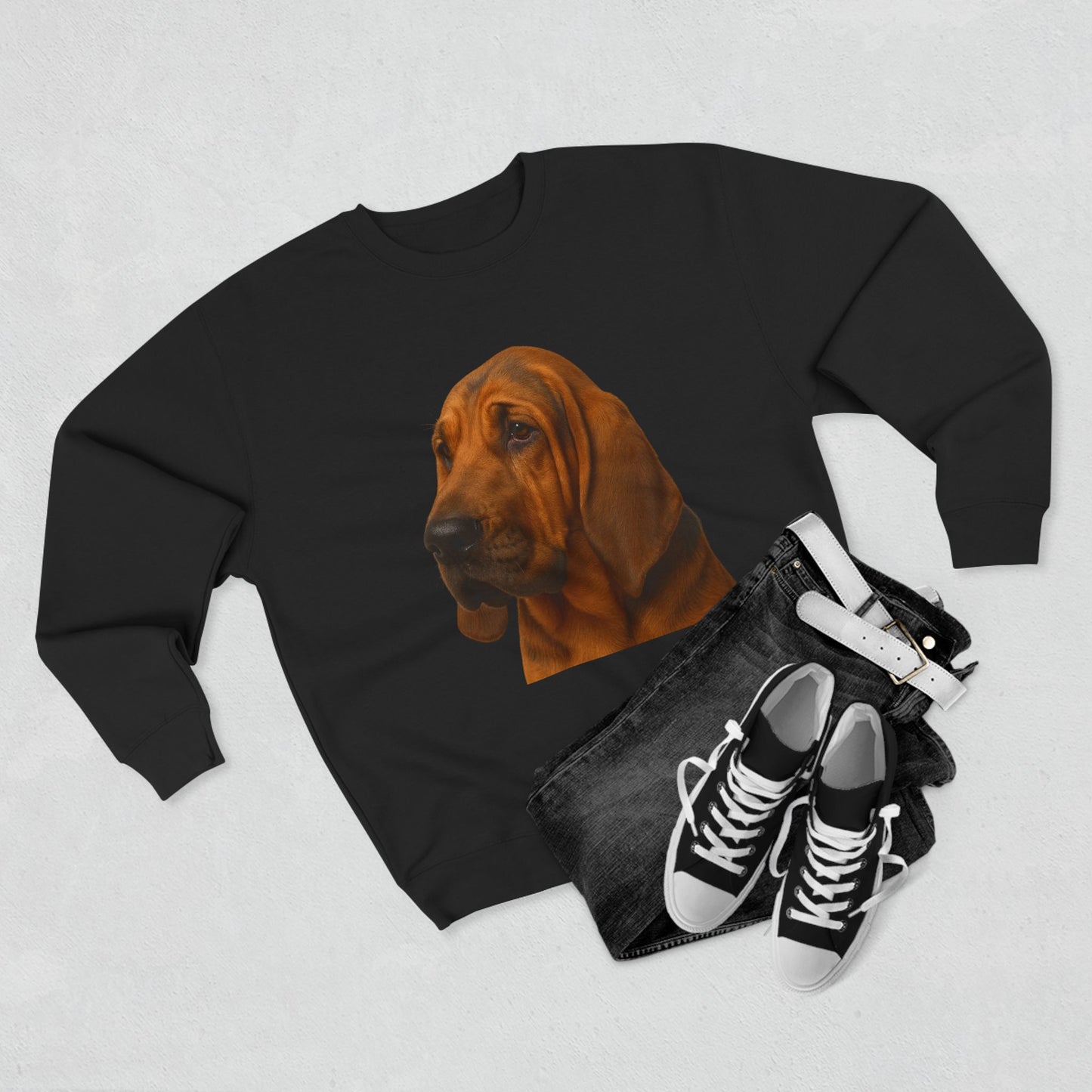Bloodhound Head Unisex Crewneck Sweatshirt