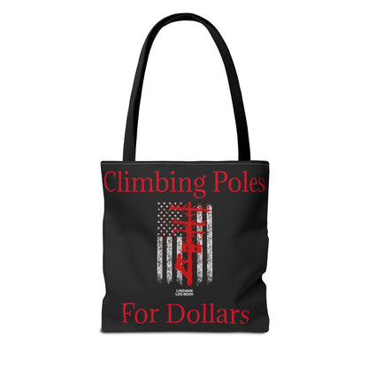 Climbing Poles Tote Bag