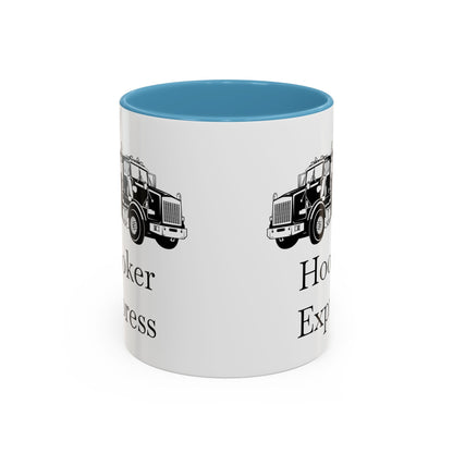 H**ker Express Heavy Tow Truck 2-Tone Coffee Mug