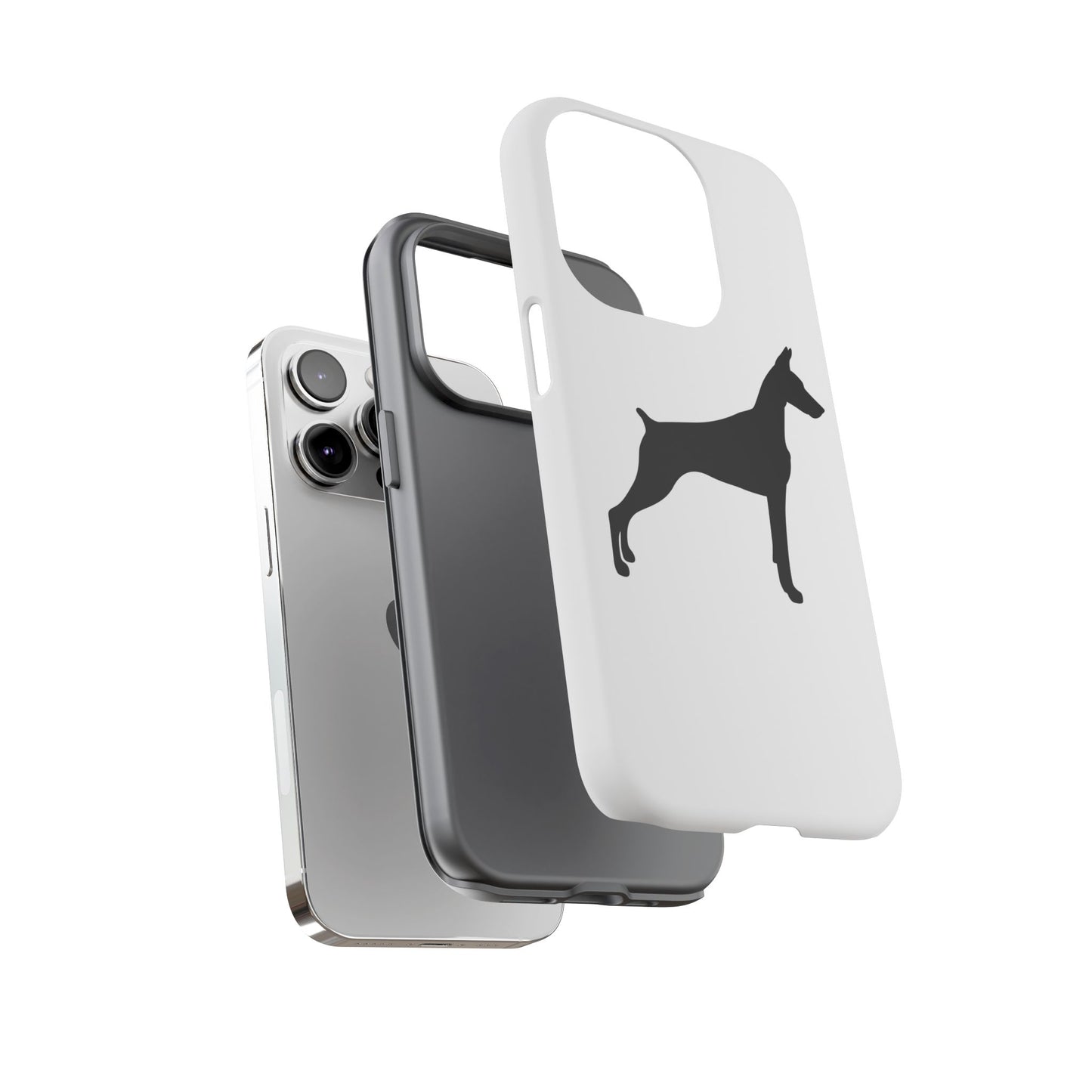 Doberman Silhouette iPhone Case