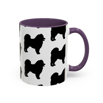 Samoyed Silhouette 2-Tone Coffee Mug