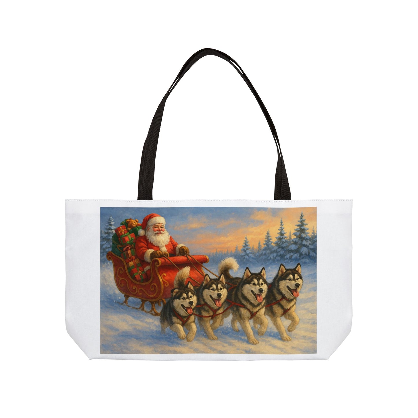 Dashing Through The Snow Weekender Tote Bag