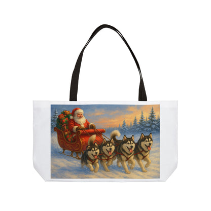 Dashing Through The Snow Weekender Tote Bag
