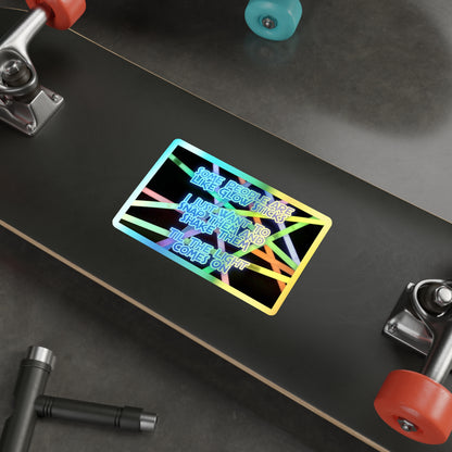 Glow Sticks Holographic Sticker