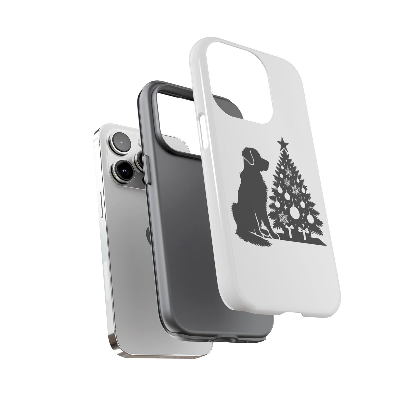 Golden Christmas Tree iPhone Case