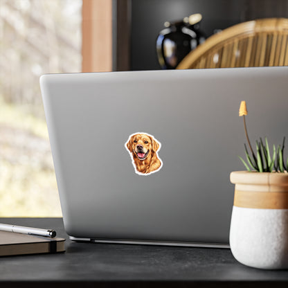 Golden Head Vinyl Decal