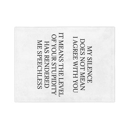 Speechless Velveteen Microfiber Blanket