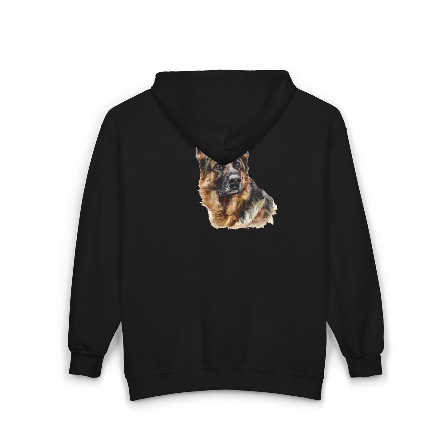 German Shepherd Head Unisex Full Zip Hoodie