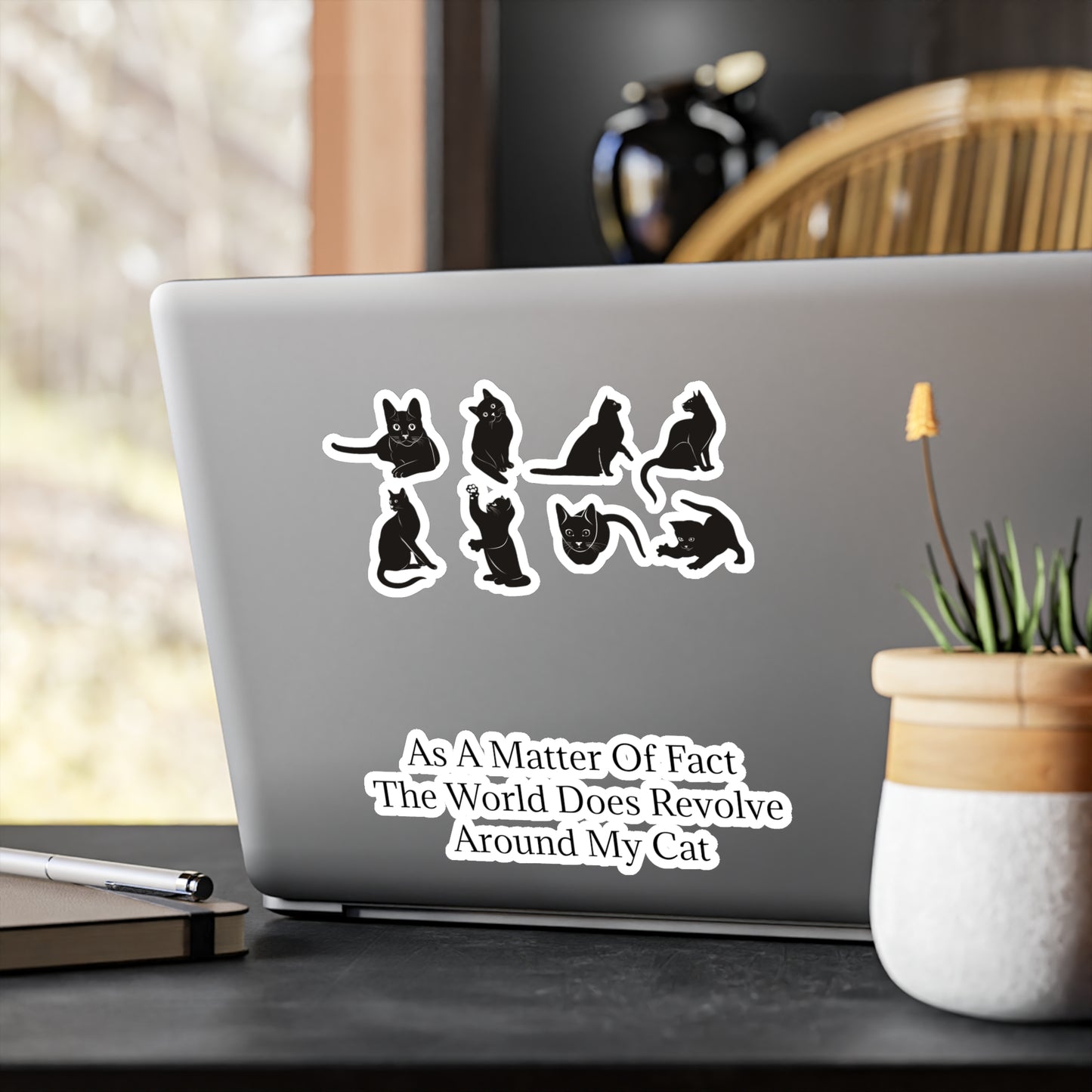 Matter Of Fact Cat Vinyl Decal