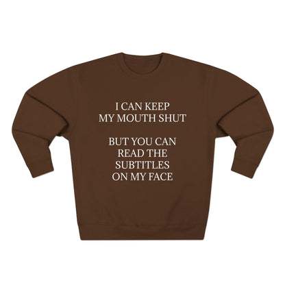 Subtitles Unisex Crewneck Sweatshirt