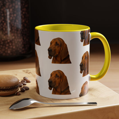 Bloodhound Head 2-Tone Coffee Mug