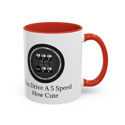 5 Speed How Cute 2-Tone Coffee Mug