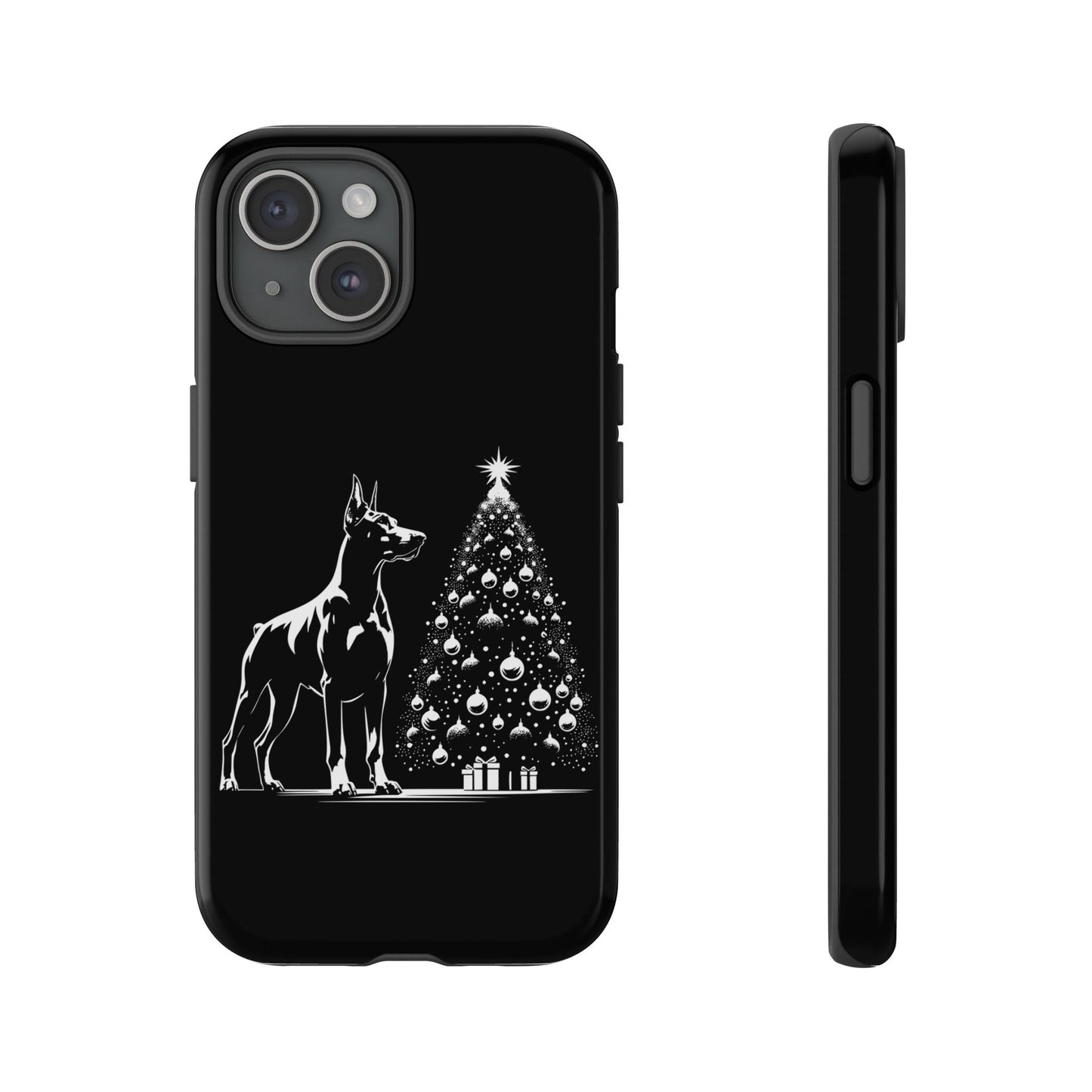 Doberman Christmas Tree iPhone Case