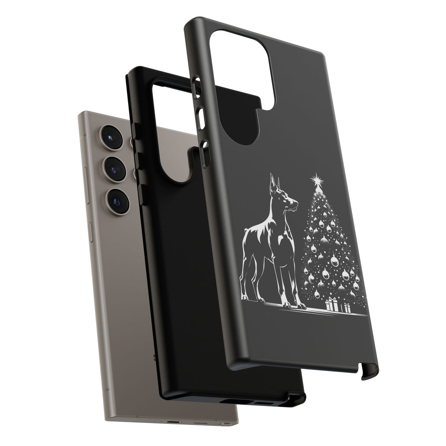 Doberman Christmas Tree Samsung Case