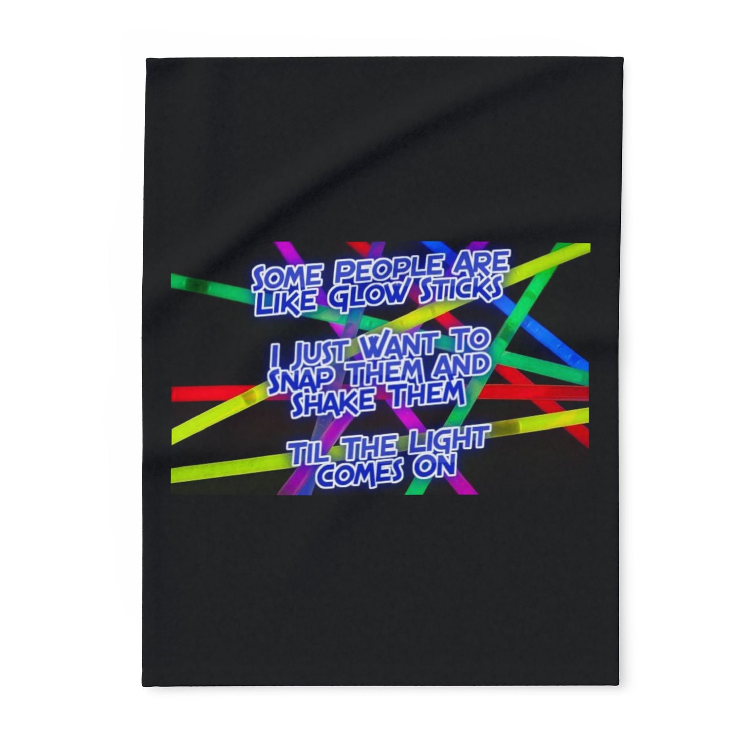 Glow Sticks Arctic Fleece Blanket