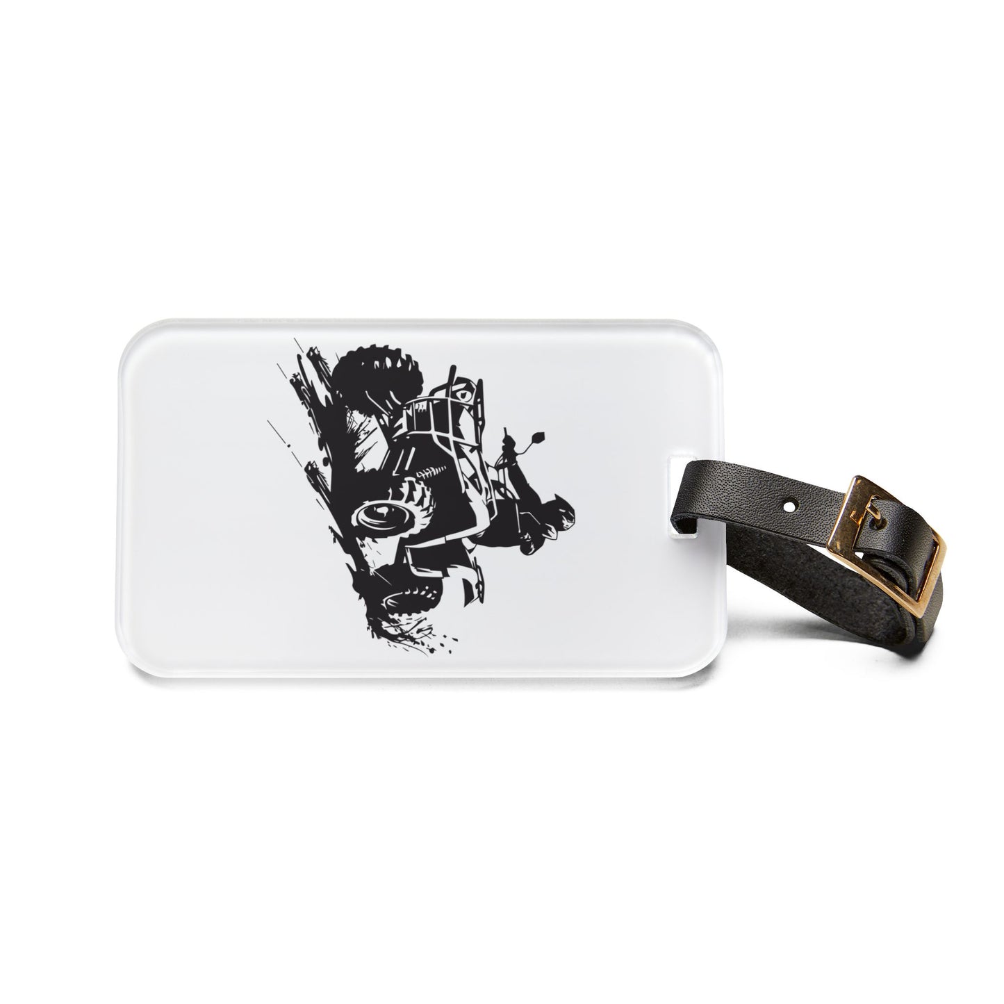 Slingin' Mud Quad Leather Strap Luggage Tag