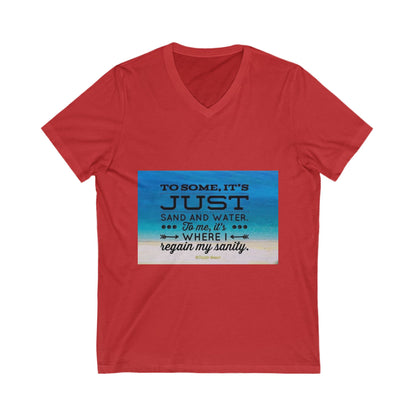 Dr. Beach Unisex Short Sleeve V-Neck Tee