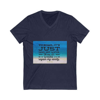 Dr. Beach Unisex Short Sleeve V-Neck Tee