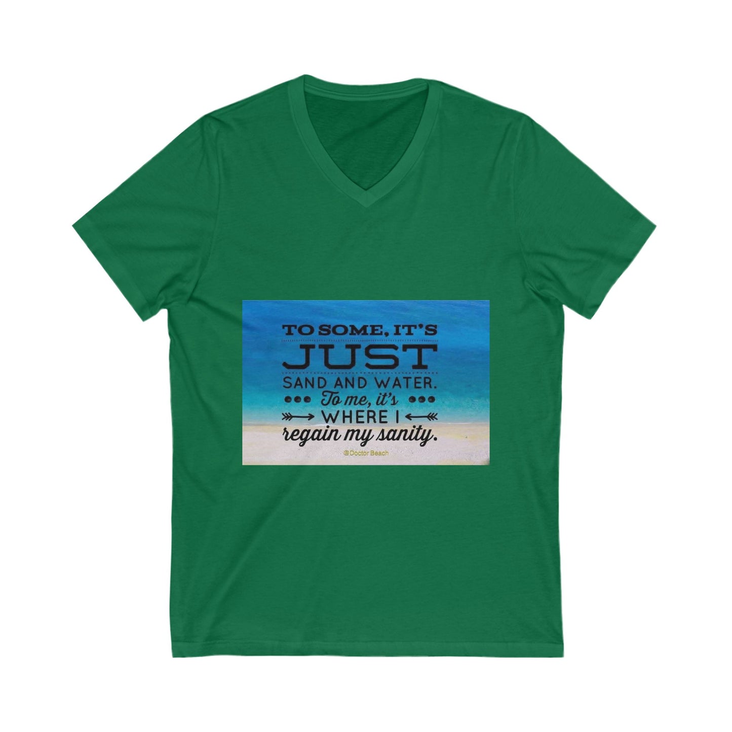 Dr. Beach Unisex Short Sleeve V-Neck Tee